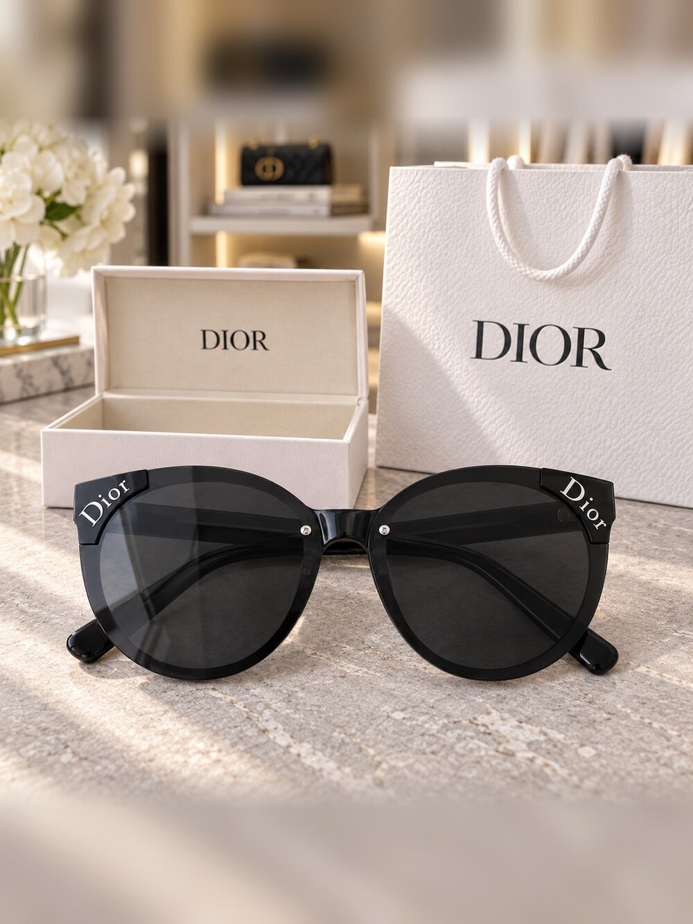 Dior Smoke Cat Eye Sunglasses - Picture 6 of 6